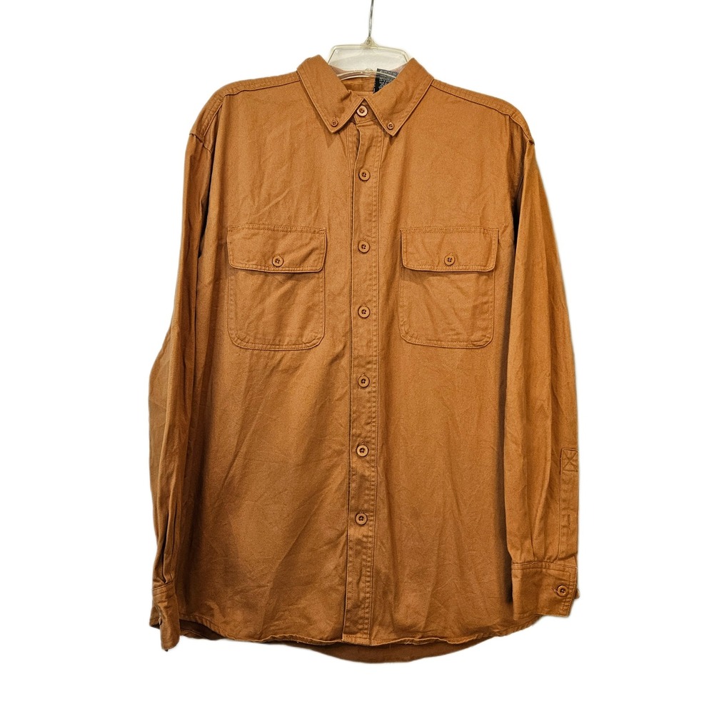 Smith's American Workwear Men's Medium 100% Cotton Button‎ Down Shirt